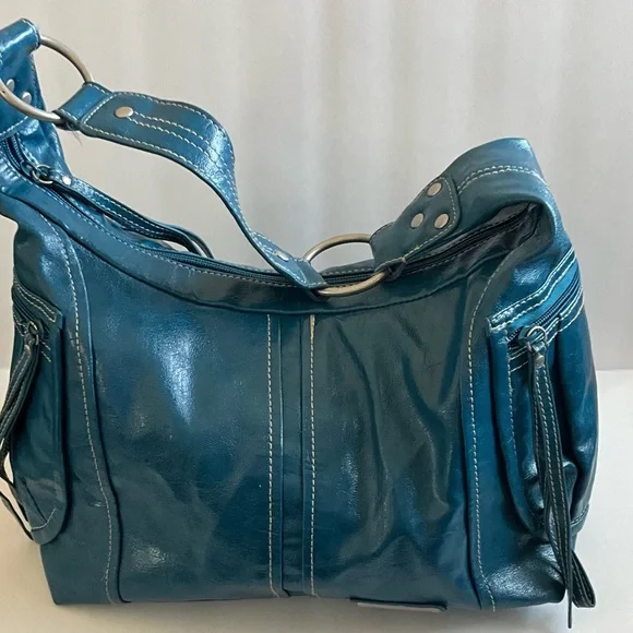 Kenneth Cole Reaction Blue Teal Bag - Picture 3 of 4